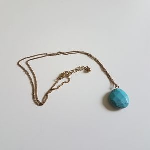 Turquoise Aqua blue necklace